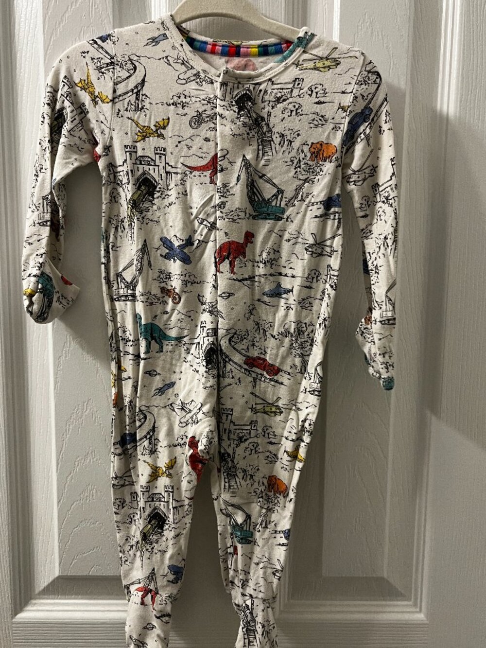 Magnetic Me magnetic footie pajamas 0-3M, Dinos + Vehicles